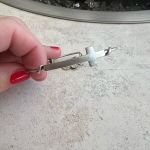 Alex and Ani Silver Cross Bracelet